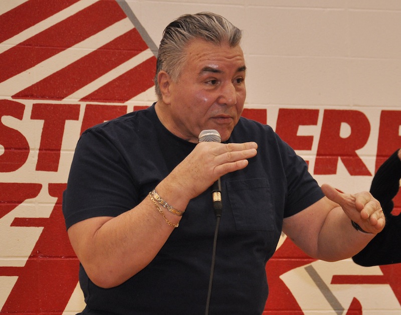 Speaker George Chuvalo with message against drug abuse