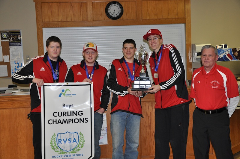 Chestermere High boys Rocky view curling champs