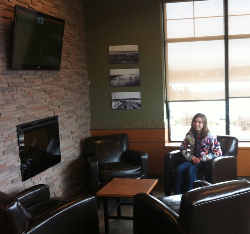 Updated lounge in Chestermere Tim Hortons