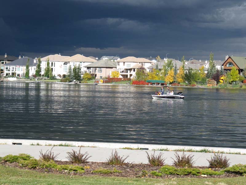 red ribbon Chestermere Town photo