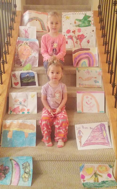 Chestermere Sisters Brylee and Maylin and their pictures