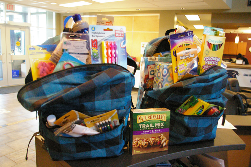 Chestermere's School backpack program Getting excited for school