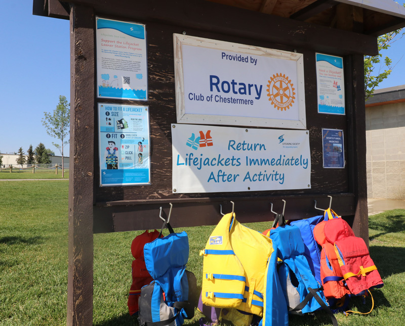 life jacket station horizontal