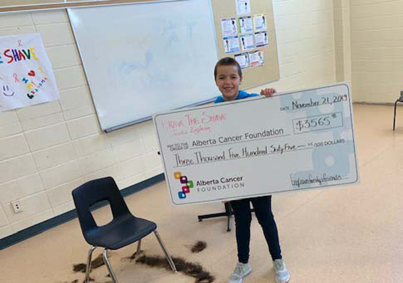 Chestermere student raises over $3,500 for cancer research pic 2