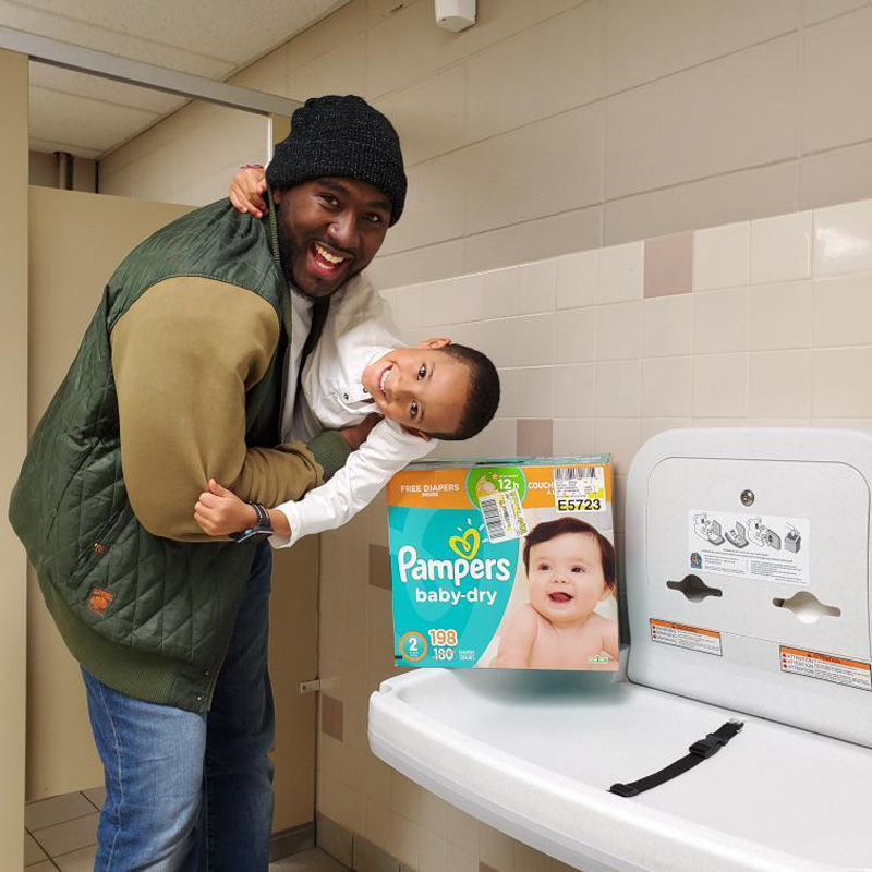 pampers changing tables