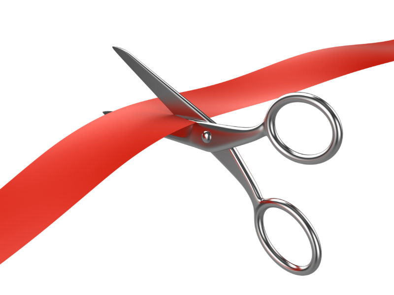 Cut Red Ribbon