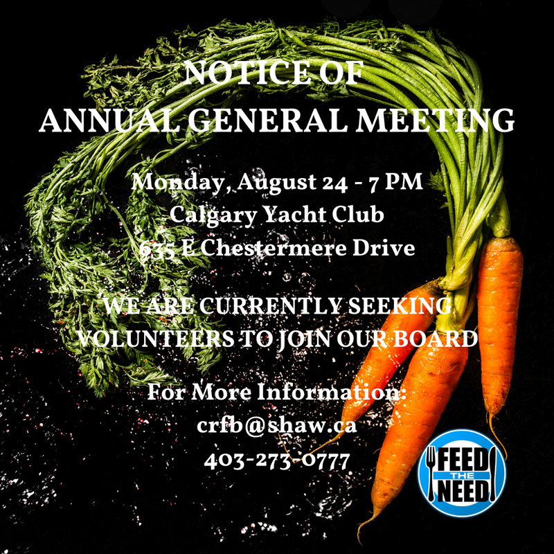 food bank NOTICE OF ANNUAL GENERAL MEETING