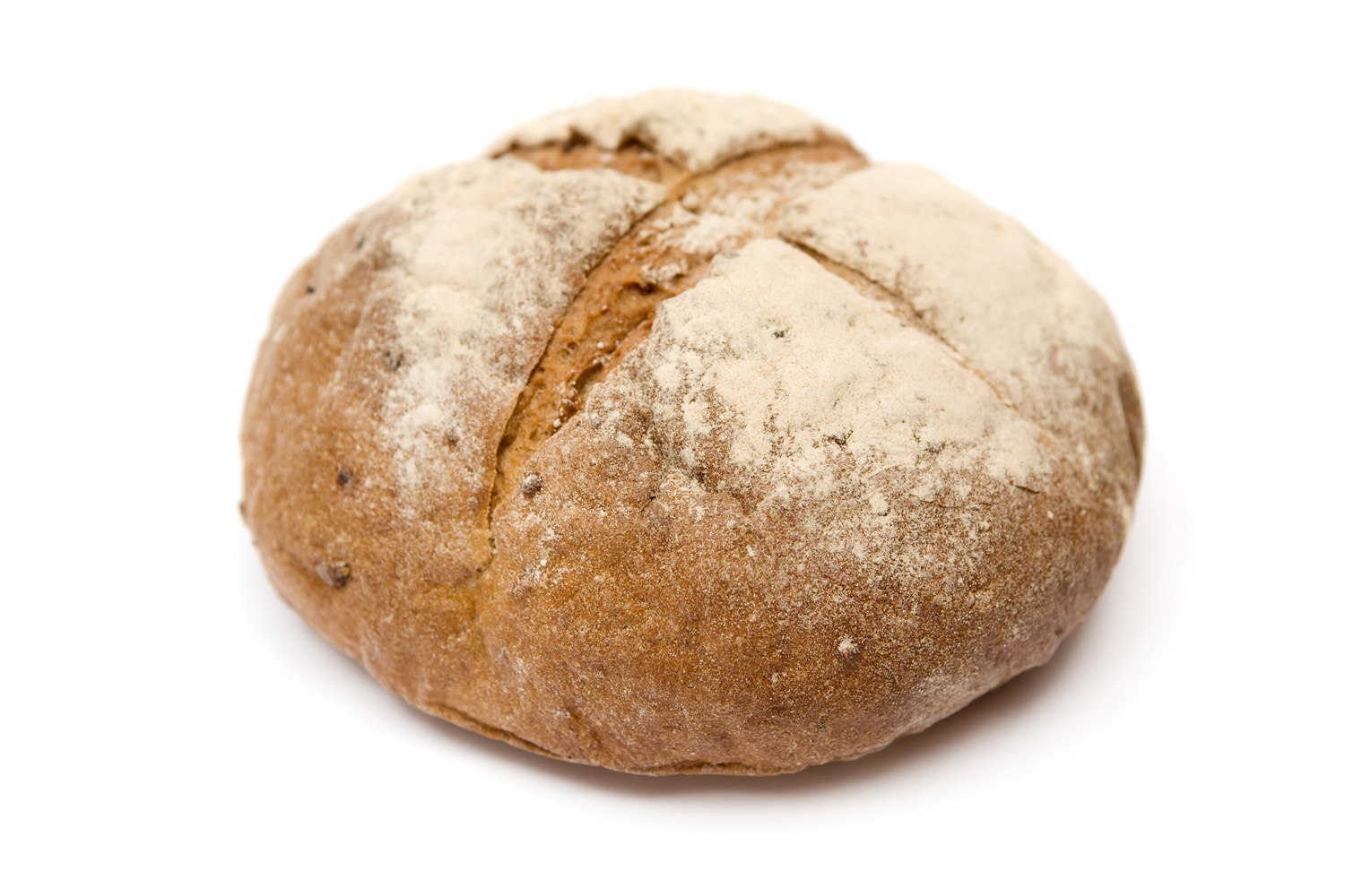Loaf of bread isolated on a white background