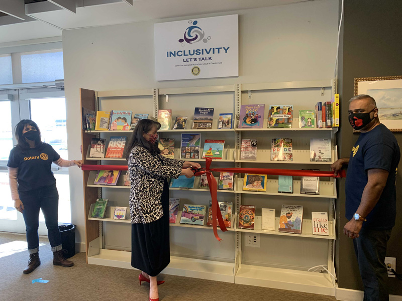 Rotary Club of Chestermere and Public Library Inclusivity Collection open to public pic 1