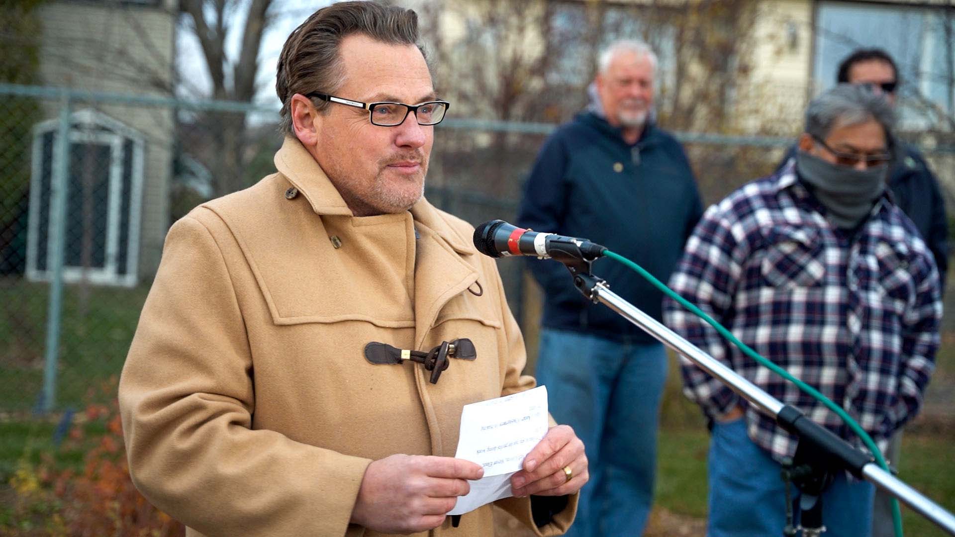 Blackfoot Elder performs blessing ceremony for Rotary Edible Forest pic 2