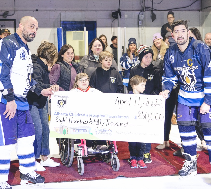 Hockey marathon raises over $875,000 for Alberta Children’s Hospital