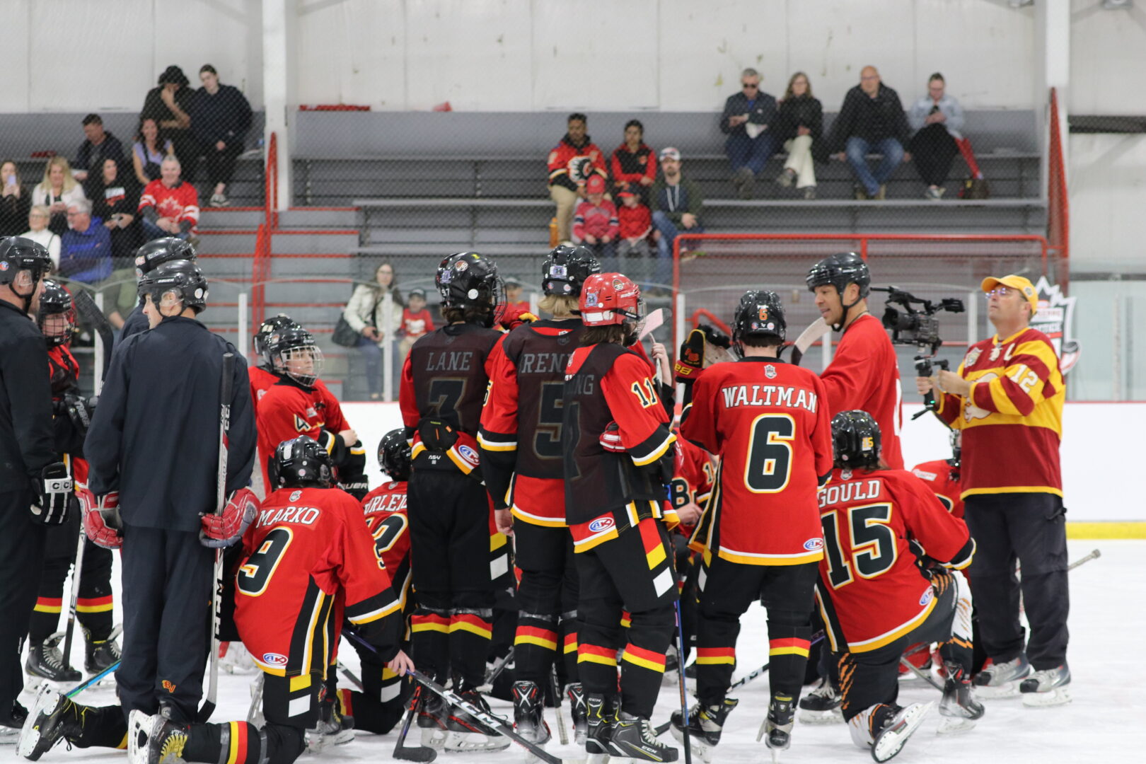 Bow Valley Flames win the chance to practice with long-time Calgary Flame